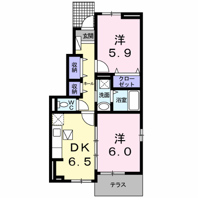 サン住吉Ⅲ 101【管理NO：1-017608201-01010】 ★家具家電は申し込み後に搬入します★ ★2027年02月中旬入居可能★の物件画像