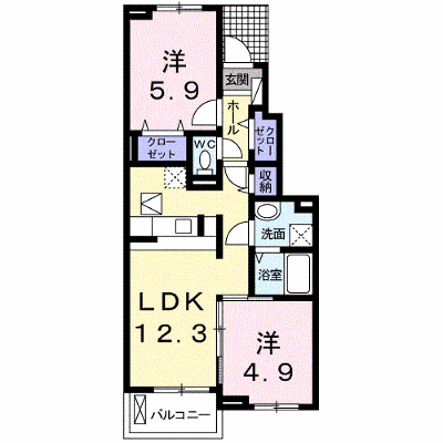 ルーエン・オルト・妙貫　Ⅱ 102【管理NO：1-016581602-01020】 ★家具家電は申し込み後に搬入します★ ★2027年01月中旬入居可能★の物件画像