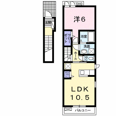 ＣＲＥＳＣＥＮＴ 201【管理NO：1-019562401-02010】 ★家具家電は申し込み後に搬入します★ ★2026年11月下旬入居可能★の物件画像