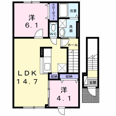 ＫｌａｒＫｉｙｏｔａ 201【管理NO：1-018962801-02010】 ★家具家電は申し込み後に搬入します★ ★2026年12月中旬入居可能★の物件画像