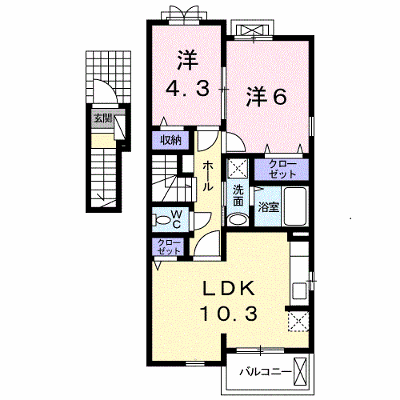 エレガンス・トリオ 201【管理NO：1-021528101-02010】 ★家具家電は申し込み後に搬入します★ ★2026年12月上旬入居可能★の物件画像