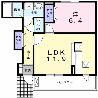 グレースぐみの木 102【管理NO：1-014721601-01020】 ★家具家電は申し込み後に搬入します★ ★2026年12月上旬入居可能★の物件画像