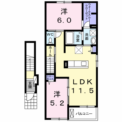 ルミナール 202【管理NO：1-025511601-02020】 ★家具家電は申し込み後に搬入します★ ★2026年11月下旬入居可能★の物件画像