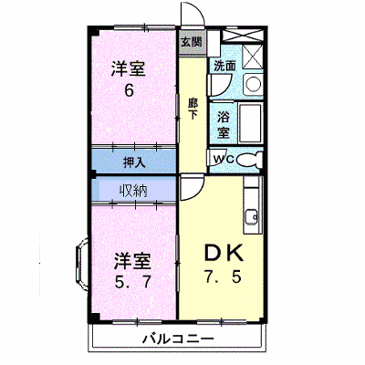 ヴィラージュ 303【管理NO：1-007400101-03030】 ★家具家電は申し込み後に搬入します★ ★2026年10月下旬入居可能★の物件画像