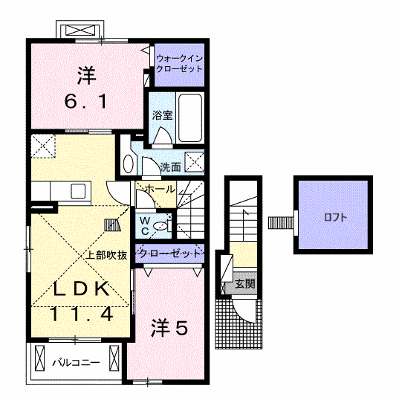 エヴァーグリーンⅡ 201【管理NO：1-020772801-02010】 ★家具家電は申し込み後に搬入します★ ★2027年01月中旬入居可能★の物件画像