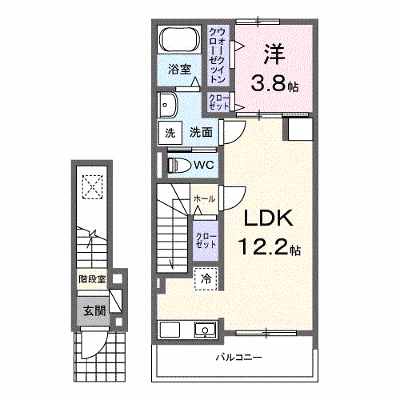 アマルコルド 203【管理NO：1-028766201-02030】 ★家具家電は申し込み後に搬入します★ ★2027年02月上旬入居可能★の物件画像