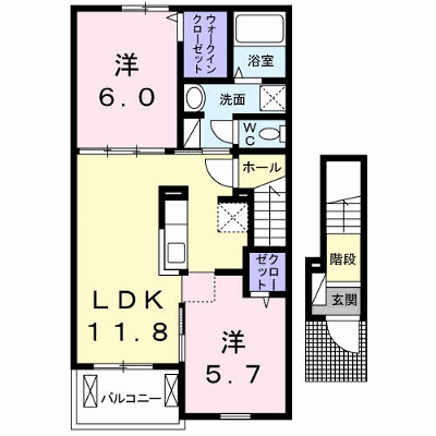 フリーデ 202【管理NO：1-021134601-02020】 ★家具家電は申し込み後に搬入します★ ★2026年10月下旬入居可能★の物件画像