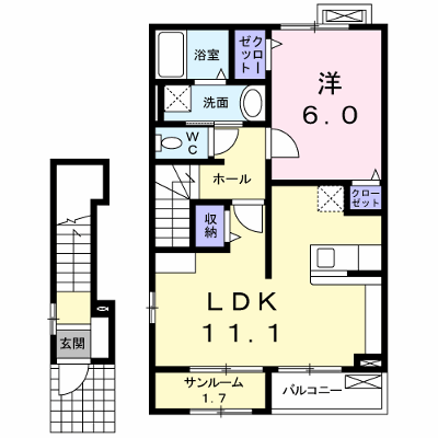 ハーティネスⅠ 201【管理NO：1-019194001-02010】 ★家具家電は申し込み後に搬入します★の物件画像