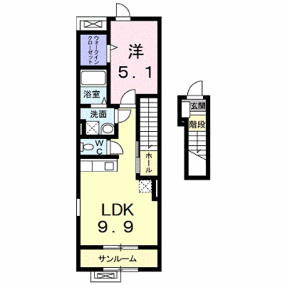 プリート 204【管理NO：1-017060401-02040】 ★家具家電は申し込み後に搬入します★の物件画像