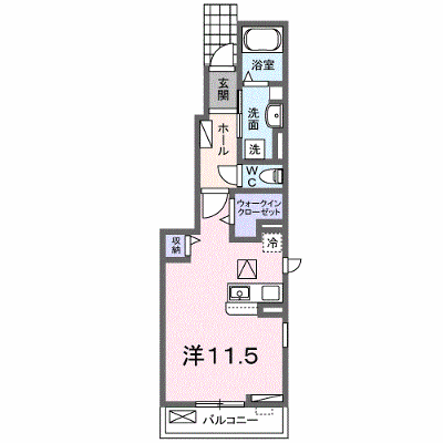 メゾンドＣ．Ｗ　Ⅱ 101【管理NO：1-026704101-01010】 ★家具家電は申し込み後に搬入します★ ★2026年11月下旬入居可能★の物件画像