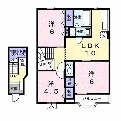 シャン・ド・フルールＡ 202【管理NO：1-009754701-02020】 ★家具家電は申し込み後に搬入します★ ★2026年12月上旬入居可能★の物件画像