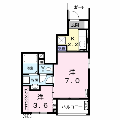 フローラル 101【管理NO：1-021375701-01010】 ★家具家電は申し込み後に搬入します★ ★2026年12月上旬入居可能★の物件画像
