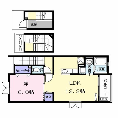 エコール大畑 302【管理NO：1-018404201-03020】 ★家具家電は申し込み後に搬入します★ ★2026年11月下旬入居可能★の物件画像
