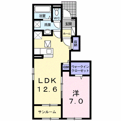 シェリエⅢ 105【管理NO：1-026098601-01040】 ★家具家電は申し込み後に搬入します★ ★2027年01月中旬入居可能★の物件画像
