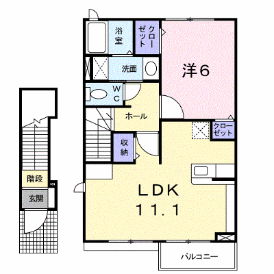 ブリーゼ北 201【管理NO：1-017033301-02010】 ★家具家電は申し込み後に搬入します★ ★2026年12月中旬入居可能★の物件画像