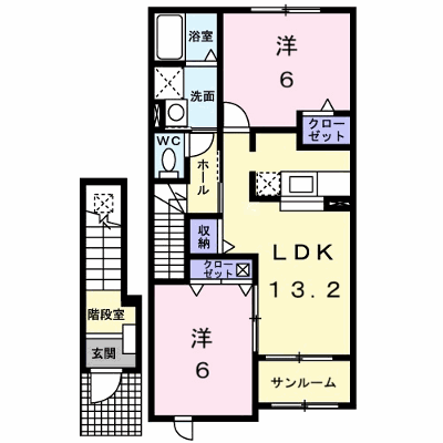 ボヌールＣ 202【管理NO：1-014118003-02020】 ★家具家電は申し込み後に搬入します★ ★2026年11月下旬入居可能★の物件画像