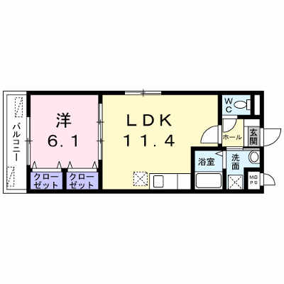 シャルマン 206【管理NO：1-016851701-02050】 ★家具家電は申し込み後に搬入します★ ★2026年12月中旬入居可能★の物件画像