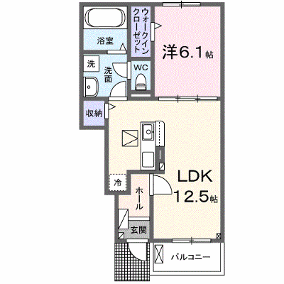 ソラーナⅠ 103【管理NO：1-026913001-01030】 ★家具家電は申し込み後に搬入します★ ★2026年12月中旬入居可能★の物件画像