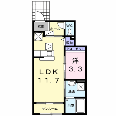 メゾン　ド　アゼリア　Ｂ 102【管理NO：1-017083502-01020】 ★家具家電は申し込み後に搬入します★ ★2026年10月下旬入居可能★の物件画像