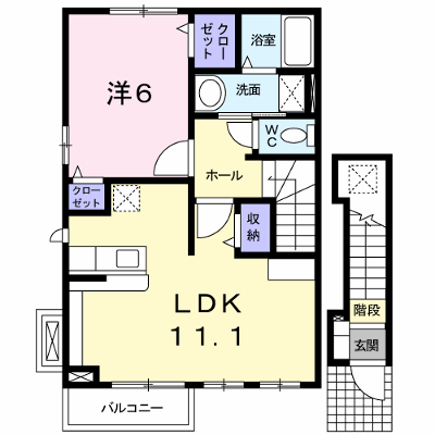 アンソレイエメゾン 201【管理NO：1-014998101-02010】 ★家具家電は申し込み後に搬入します★ ★2026年11月下旬入居可能★の物件画像