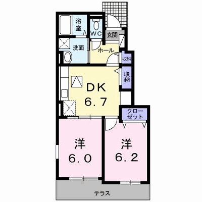 ガーデンヒル　藍住　Ｂ 103【管理NO：1-021718702-01030】 ★家具家電は申し込み後に搬入します★ ★2026年11月下旬入居可能★の物件画像