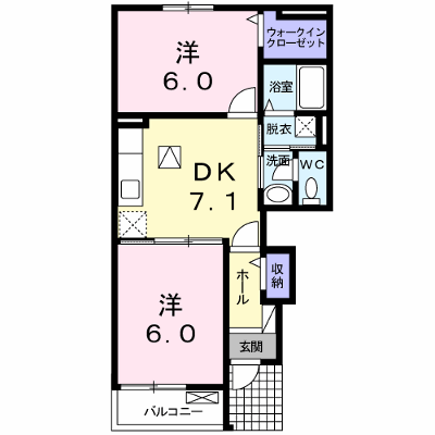 サンリット・カーサ 102【管理NO：1-018312301-01020】 ★家具家電は申し込み後に搬入します★ ★2027年01月下旬入居可能★の物件画像