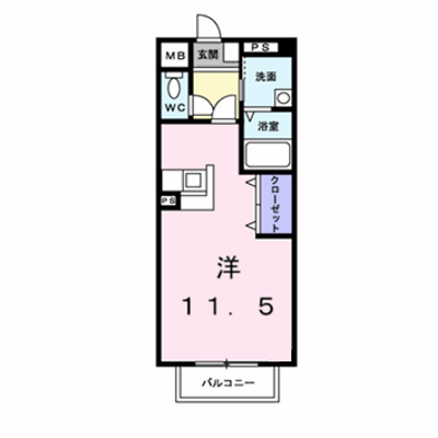 マーベラスＫ１Ａ 103【管理NO：1-012347201-01030】 ★家具家電は申し込み後に搬入します★ ★2026年12月中旬入居可能★の物件画像
