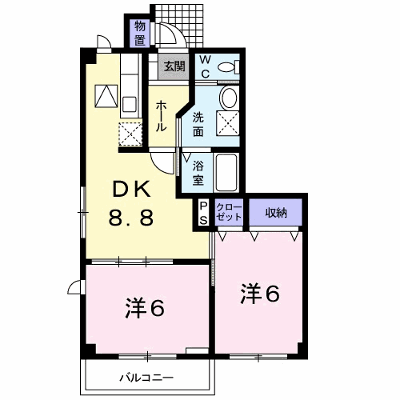 セーリオＡ 102【管理NO：1-010403701-01020】 ★家具家電は申し込み後に搬入します★の物件画像