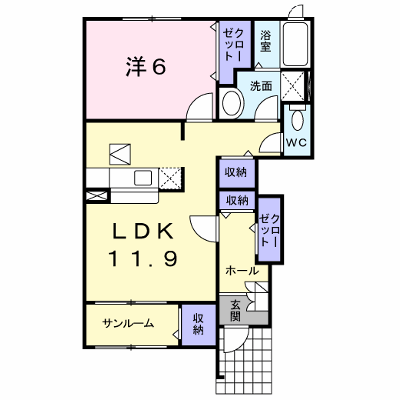 ラック　ヴィラⅡ　Ａ 103【管理NO：1-014983701-01030】 ★家具家電は申し込み後に搬入します★ ★2026年11月下旬入居可能★の物件画像