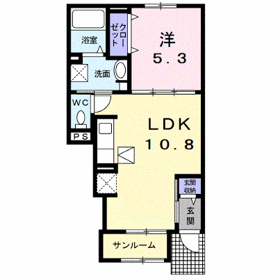 Ｊ－シャモニー　スロープ　Ⅱ 106【管理NO：1-027237602-01060】 ★家具家電は申し込み後に搬入します★ ★2026年12月中旬入居可能★の物件画像