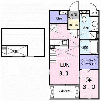 ターナリー伊倉Ⅱ 205【管理NO：1-014933502-02040】 ★家具家電は申し込み後に搬入します★ ★2026年12月上旬入居可能★の物件画像
