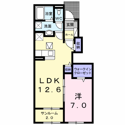 リヴァーサ　Ｂ 103【管理NO：1-025636402-01030】 ★家具家電は申し込み後に搬入します★ ★2026年11月下旬入居可能★の物件画像