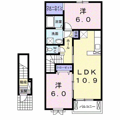 アミティエ岬 204【管理NO：1-020686301-02040】 ★家具家電は申し込み後に搬入します★ ★2027年01月下旬入居可能★の物件画像