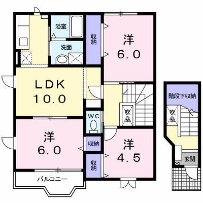 アルトピアーノＢ 201【管理NO：1-010068502-02010】 ★家具家電は申し込み後に搬入します★ ★2026年11月下旬入居可能★の物件画像