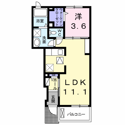 カーサ・サクラーレ 103【管理NO：1-024474501-01030】 ★家具家電は申し込み後に搬入します★ ★2026年10月下旬入居可能★の物件画像