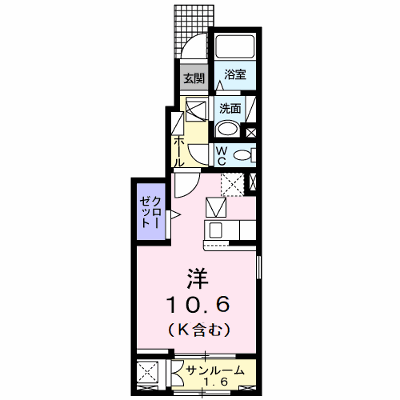 キャトルメゾン 101【管理NO：1-028326601-01010】 ★家具家電は申し込み後に搬入します★ ★2026年11月下旬入居可能★の物件画像