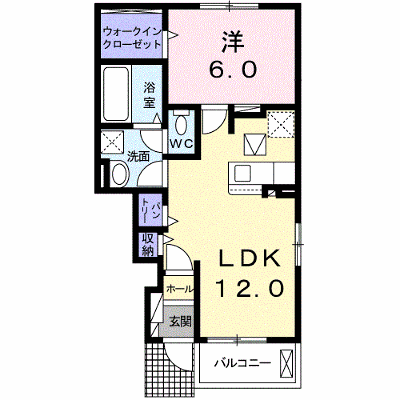 ホルツ　タウン　Ｂ 105【管理NO：1-026056702-01040】 ★家具家電は申し込み後に搬入します★ ★2026年11月上旬入居可能★の物件画像