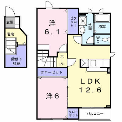 ジュエリーグラン 201【管理NO：1-013982901-02010】 ★家具家電は申し込み後に搬入します★ ★2026年11月中旬入居可能★の物件画像