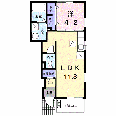 カーサ・ユーク 104【管理NO：1-024344301-01040】 ★家具家電は申し込み後に搬入します★ ★2026年11月中旬入居可能★の物件画像