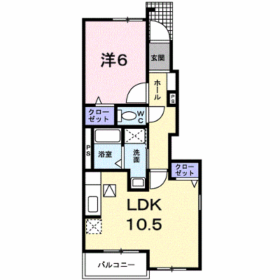 ポム・ドゥ・テール 101【管理NO：1-016502001-01010】 ★家具家電は申し込み後に搬入します★ ★2026年11月下旬入居可能★の物件画像