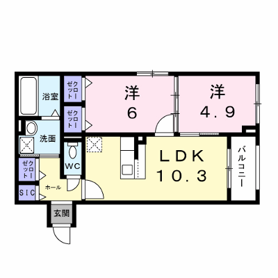 西湊町４丁アパート 202【管理NO：1-028695701-02020】 ★家具家電は申し込み後に搬入します★ ★2027年03月中旬入居可能★の物件画像