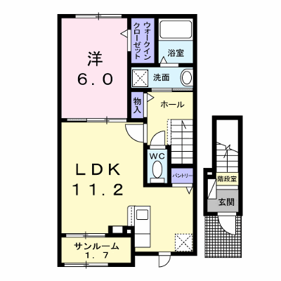 ラ・カーサ・スギ 202【管理NO：1-027874901-02020】 ★家具家電は申し込み後に搬入します★ ★2026年11月上旬入居可能★の物件画像