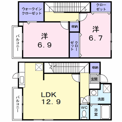 サニー　Ｂ 101【管理NO：1-012815202-01010】 ★家具家電は申し込み後に搬入します★ ★2026年12月上旬入居可能★の物件画像