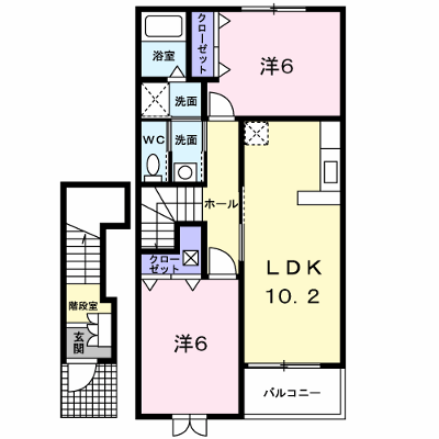 サニー　フラット 203【管理NO：1-013831801-02030】 ★家具家電は申し込み後に搬入します★ ★2026年11月中旬入居可能★の物件画像