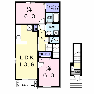 ヴァンヴェール 201【管理NO：1-022560401-02010】 ★家具家電は申し込み後に搬入します★ ★2026年10月下旬入居可能★の物件画像