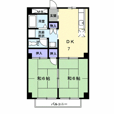 セゾンハイツ 202【管理NO：1-004737401-02020】 ★家具家電は申し込み後に搬入します★ ★2026年11月中旬入居可能★の物件画像