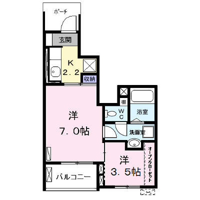 プランドール 102【管理NO：1-022702501-01020】 ★家具家電は申し込み後に搬入します★ ★2026年12月中旬入居可能★の物件画像