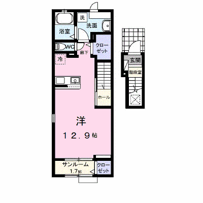 シャルム・ミキャⅡ 205【管理NO：1-028818601-02050】 ★家具家電は申し込み後に搬入します★ ★2026年12月上旬入居可能★の物件画像