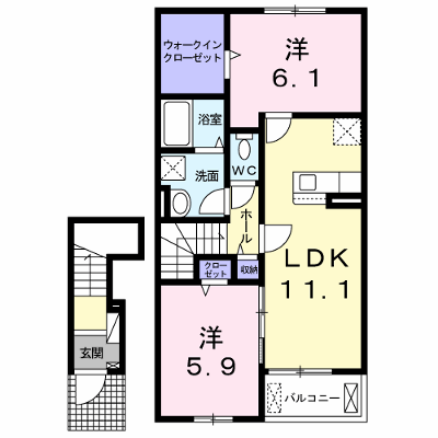 プルメリアⅡ 203【管理NO：1-026203501-02030】 ★家具家電は申し込み後に搬入します★ ★2027年01月下旬入居可能★の物件画像