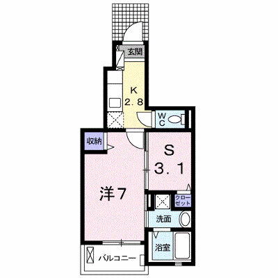 ラ・ソレイユ東松山Ⅱ 103【管理NO：1-020783302-01030】 ★家具家電は申し込み後に搬入します★ ★2026年12月上旬入居可能★の物件画像